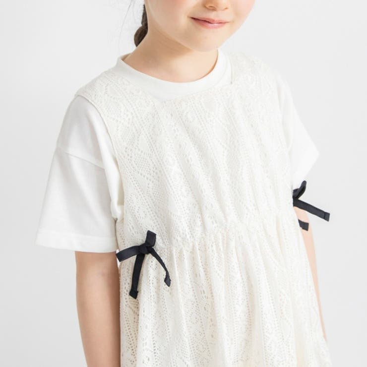 レースロングジレ＆Tシャツセット | ブランシェス | 詳細画像10 