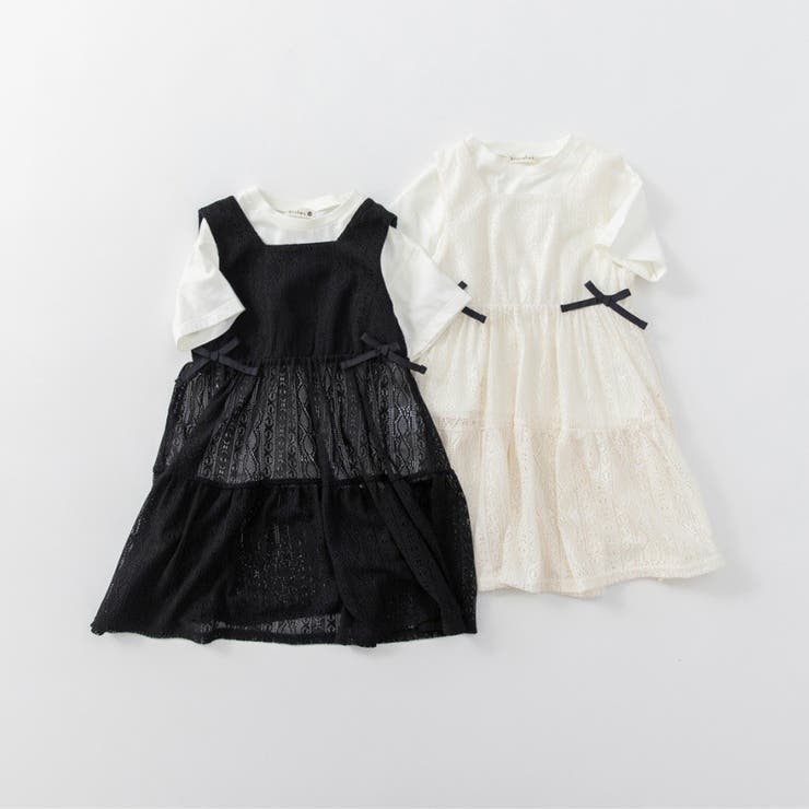 レースロングジレ＆Tシャツセット | ブランシェス | 詳細画像19 