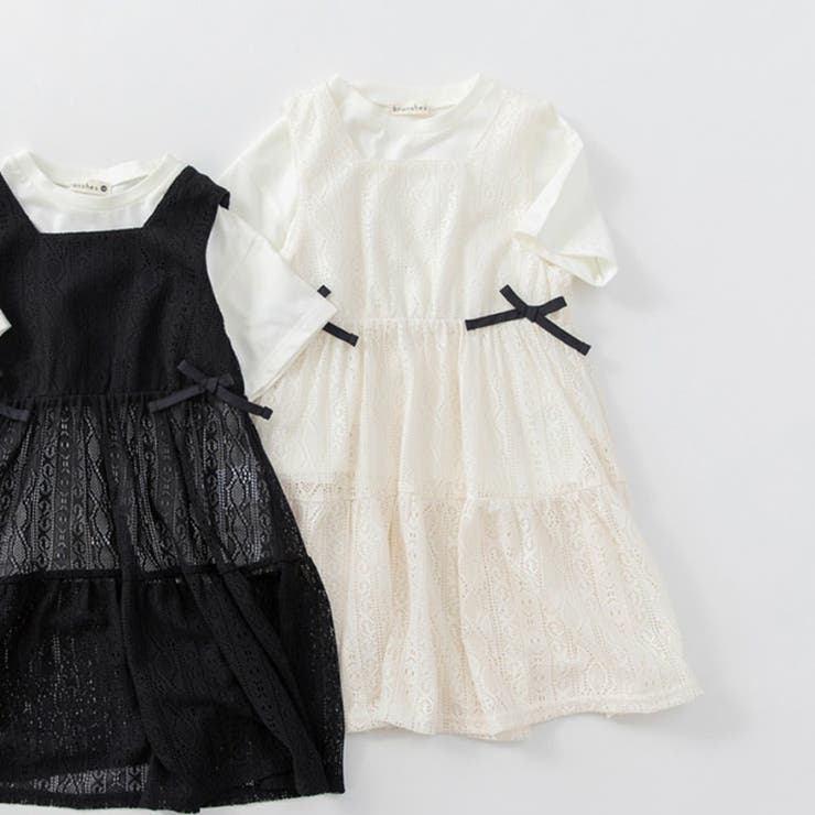 レースロングジレ＆Tシャツセット | ブランシェス | 詳細画像2 