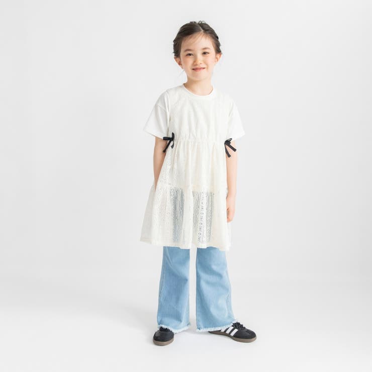 レースロングジレ＆Tシャツセット | ブランシェス | 詳細画像3 