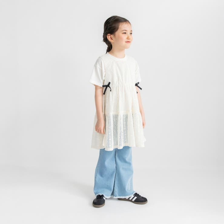 レースロングジレ＆Tシャツセット | ブランシェス | 詳細画像5 