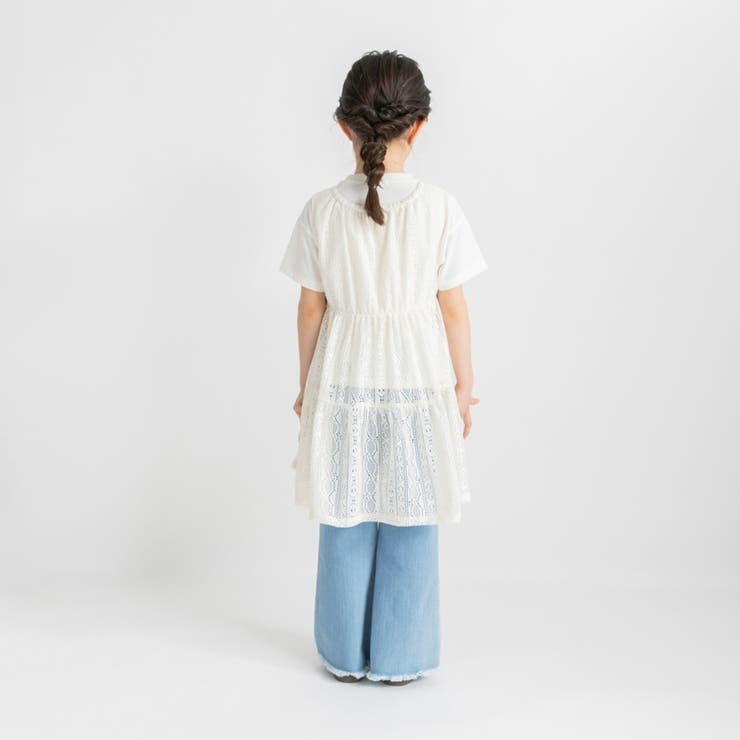 レースロングジレ＆Tシャツセット | ブランシェス | 詳細画像8 