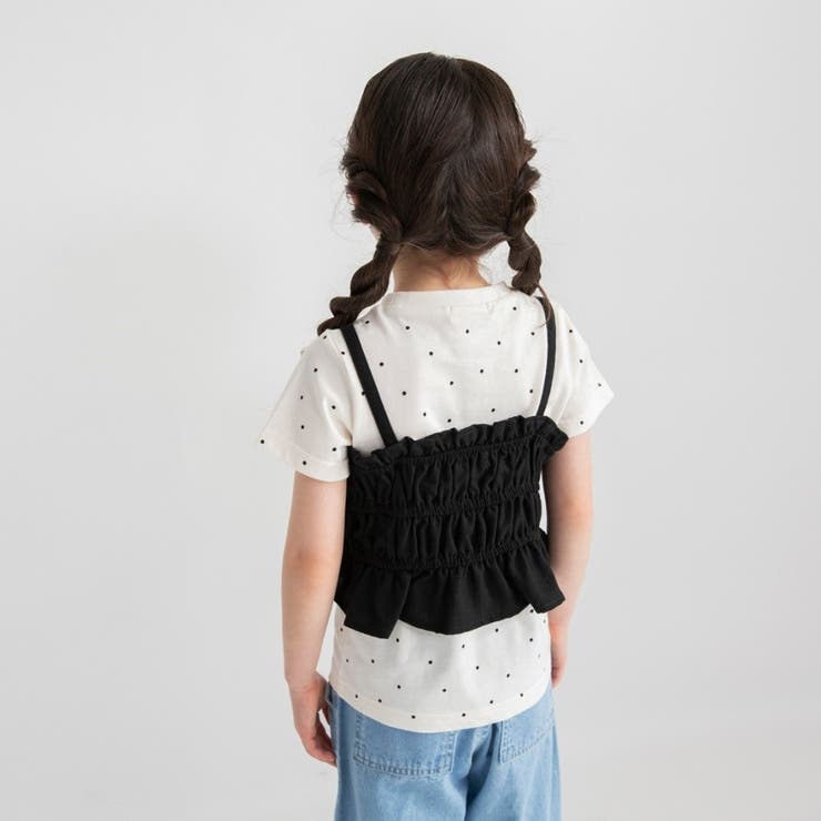 前開き風キャミソール＆Tシャツセット | ブランシェス | 詳細画像15 