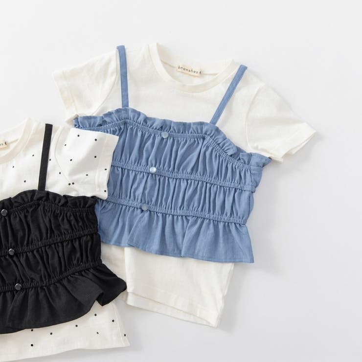 前開き風キャミソール＆Tシャツセット | ブランシェス | 詳細画像2 