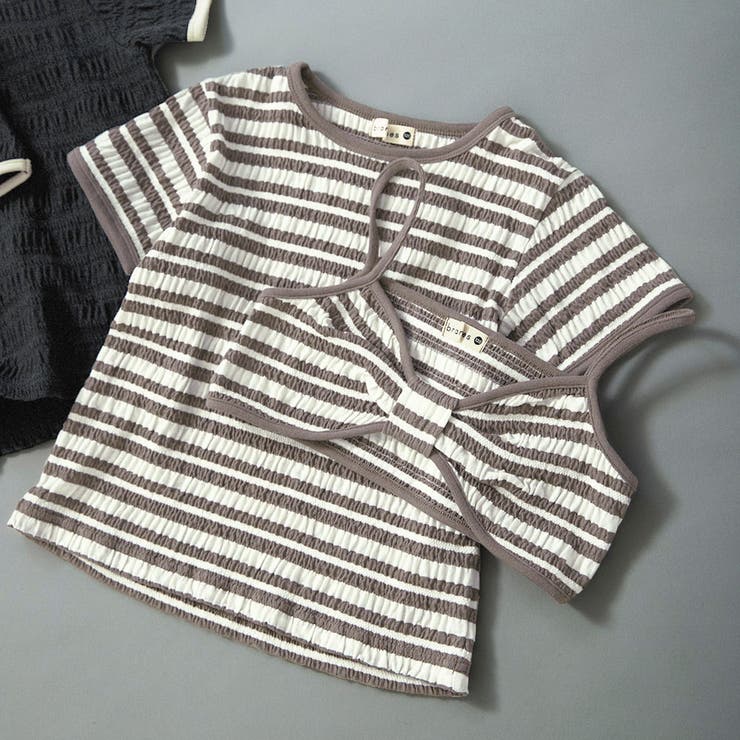 【WEB限定】リボンビスチェトップスセット | ブランシェス | 詳細画像8 