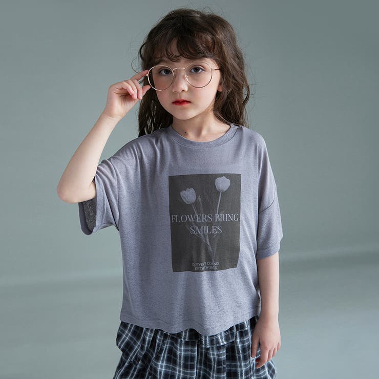 グレージュ | 【WEB限定】シアー半袖Tシャツトップスセット | ブランシェス