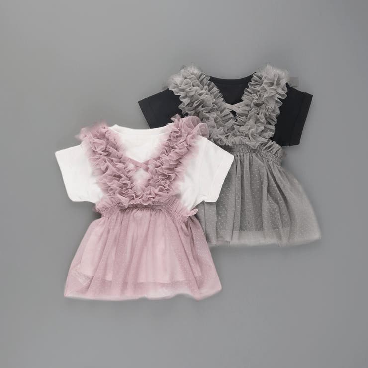 【WEB限定】チュールチュニックトップスセット | ブランシェス | 詳細画像12 