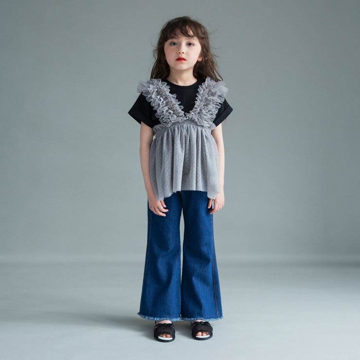 【WEB限定】チュールチュニックトップスセット | ブランシェス | 詳細画像14 