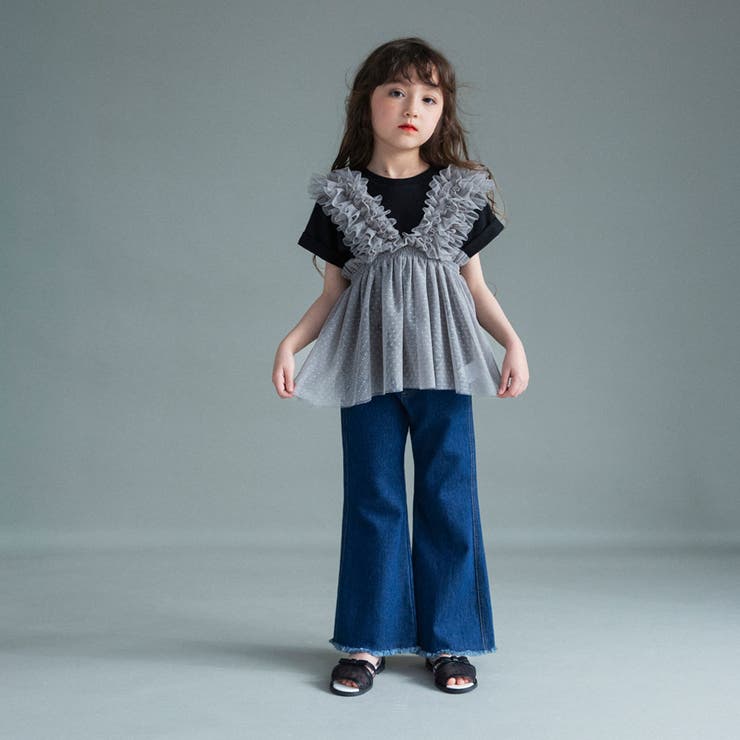 【WEB限定】チュールチュニックトップスセット | ブランシェス | 詳細画像15 