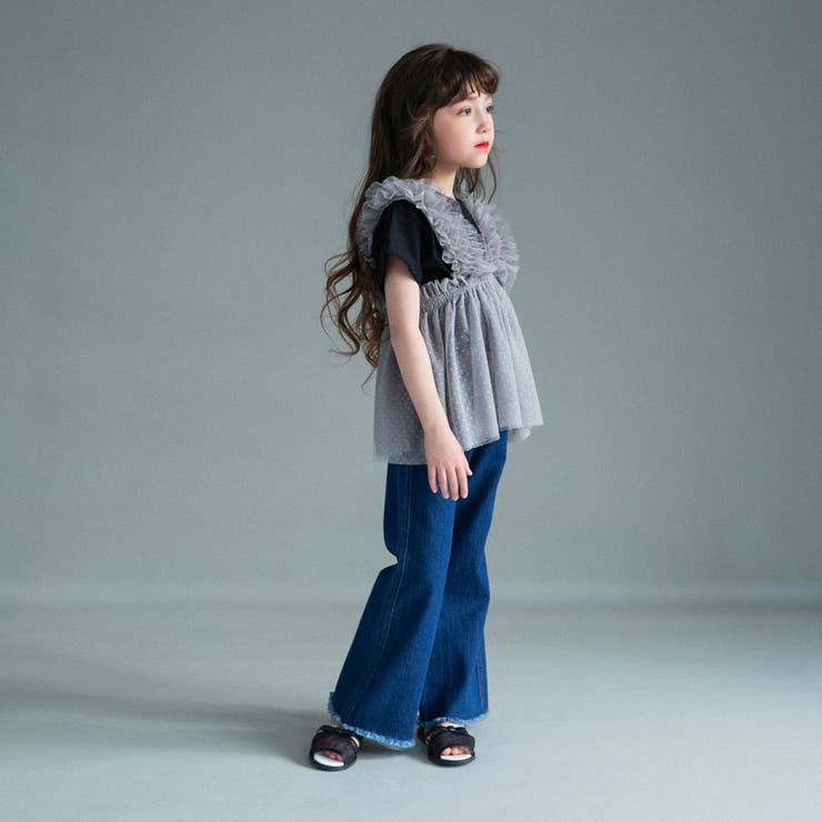 【WEB限定】チュールチュニックトップスセット | ブランシェス | 詳細画像16 