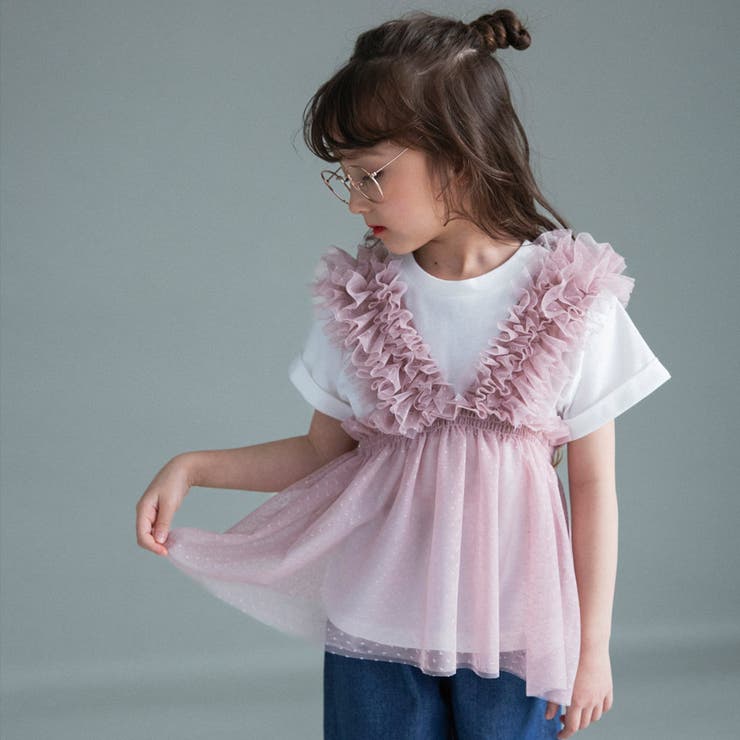 【WEB限定】チュールチュニックトップスセット | ブランシェス | 詳細画像8 