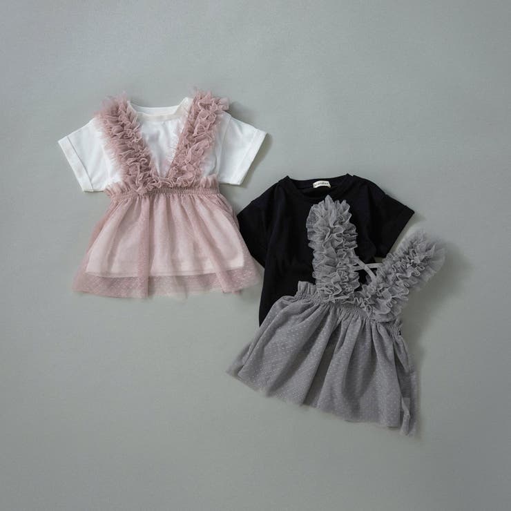 【WEB限定】チュールチュニックトップスセット | ブランシェス | 詳細画像9 