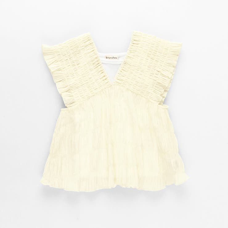 インナー付きシャーリングチュニック | ブランシェス | 詳細画像2 