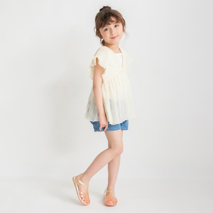 インナー付きシャーリングチュニック | ブランシェス | 詳細画像4 