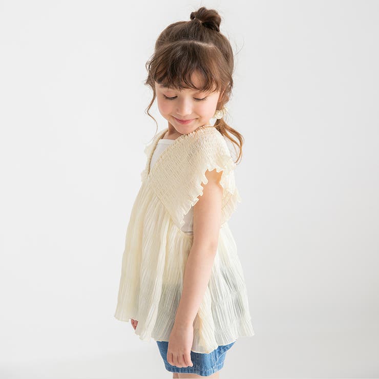 インナー付きシャーリングチュニック | ブランシェス | 詳細画像6 