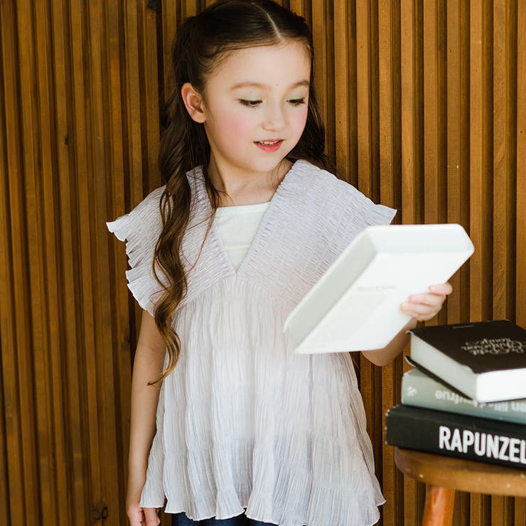 ラベンダー | インナー付きシャーリングチュニック | ブランシェス