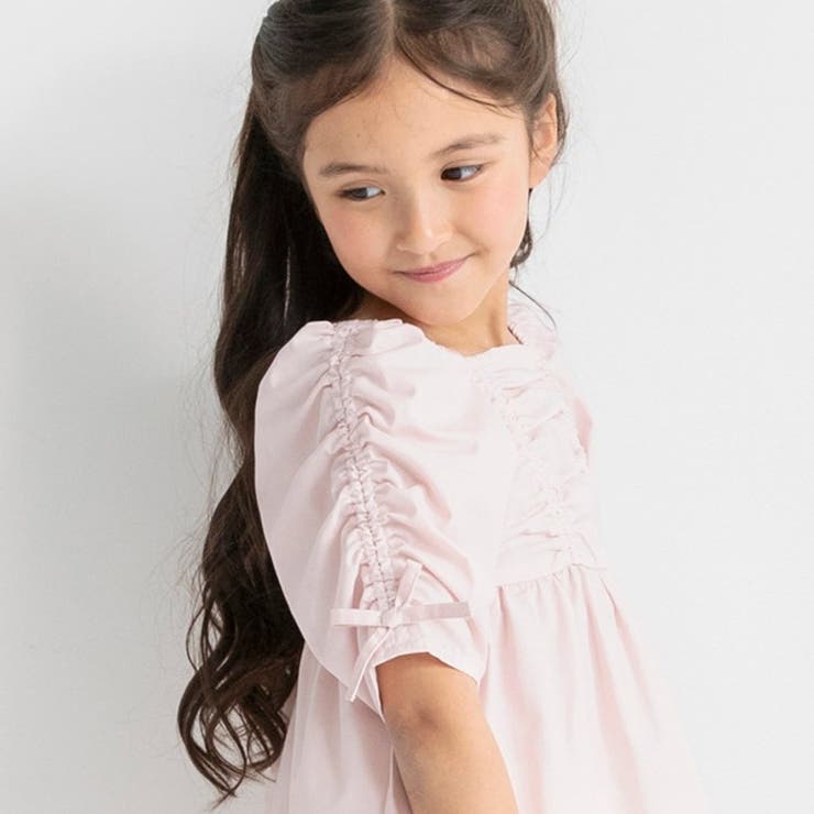 【プチレディ/おそろい】シャーリングリボンチュニック | ブランシェス | 詳細画像16 