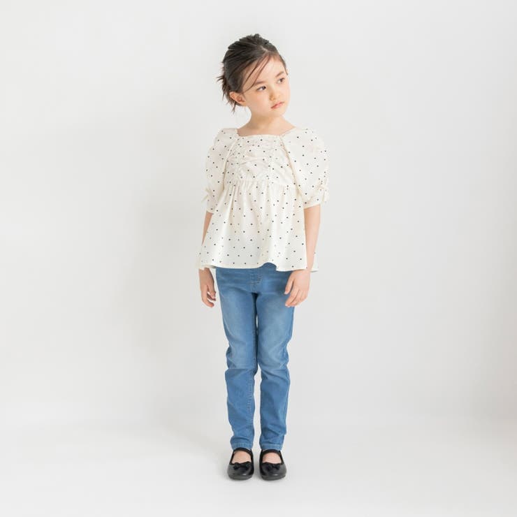 【プチレディ/おそろい】シャーリングリボンチュニック | ブランシェス | 詳細画像3 