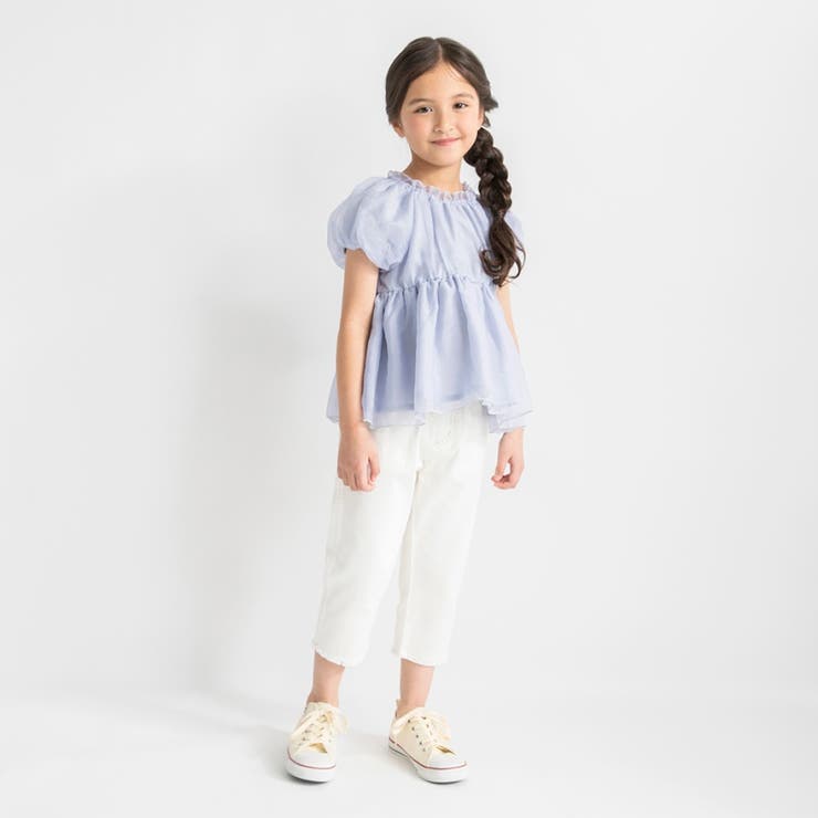 裾フリンジクロップドパンツ | ブランシェス | 詳細画像3 