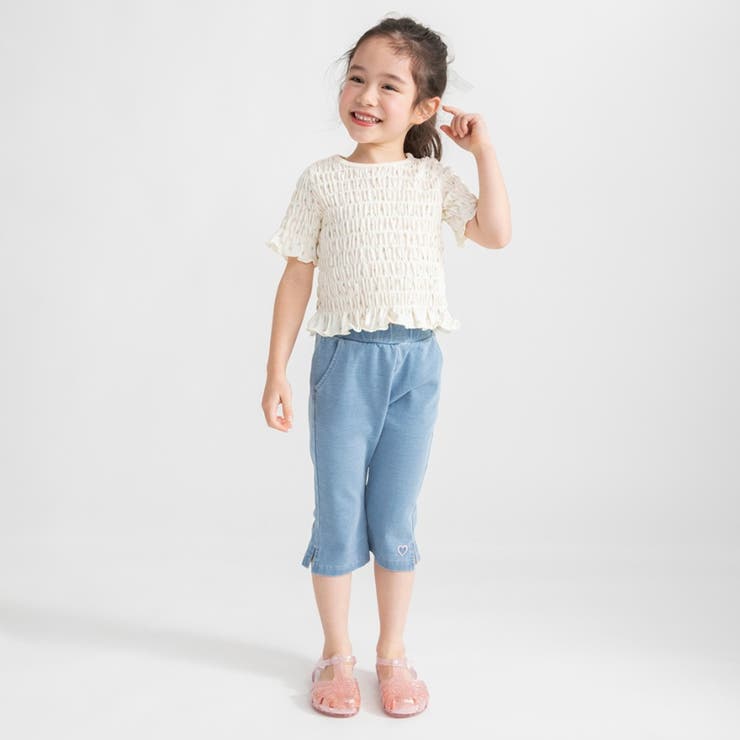 カットツイルクロップドパンツ | ブランシェス | 詳細画像3 