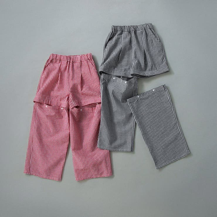 【WEB限定】2WAYギンガムチェックパンツ | ブランシェス | 詳細画像14 