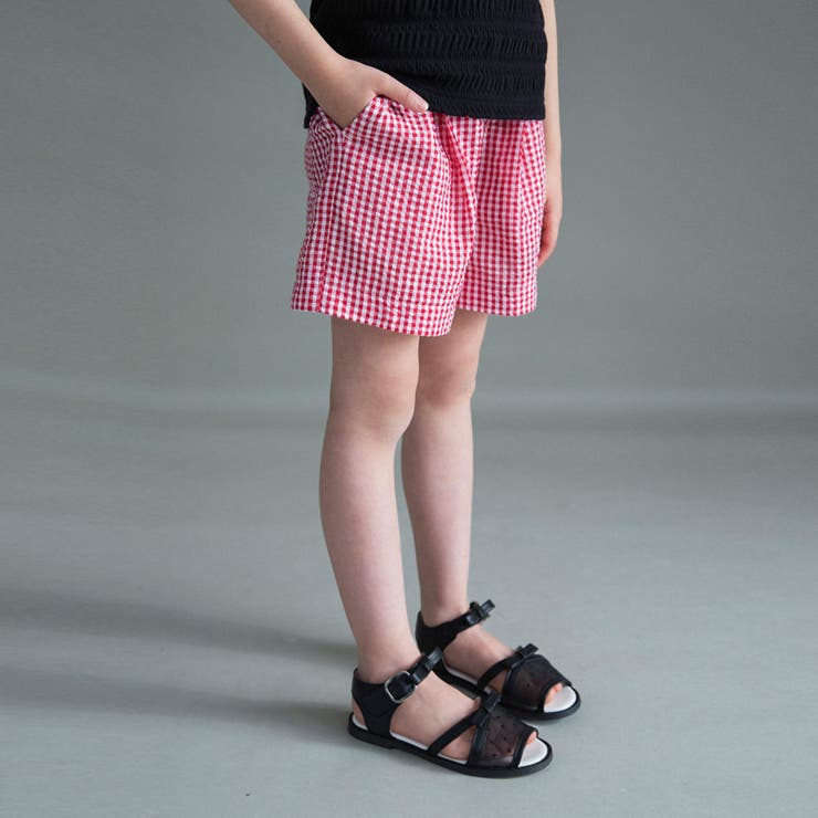 【WEB限定】2WAYギンガムチェックパンツ | ブランシェス | 詳細画像9 