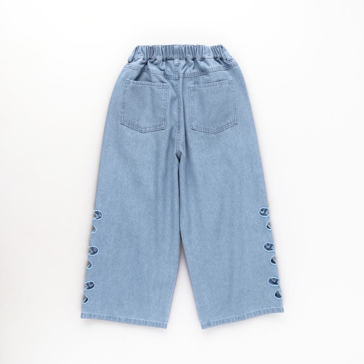 【WEB限定】お花カットモチーフデニムパンツ | ブランシェス | 詳細画像13 