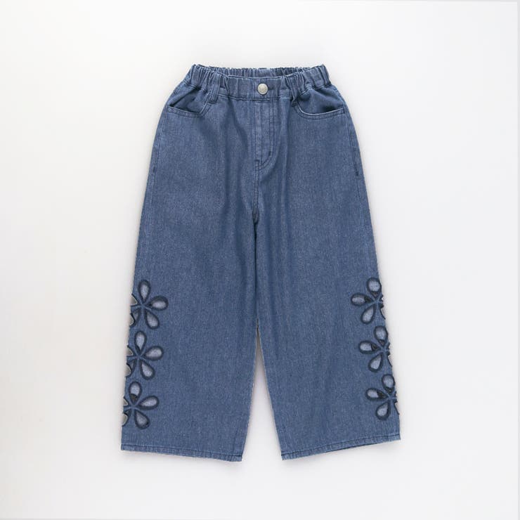 【WEB限定】お花カットモチーフデニムパンツ | ブランシェス | 詳細画像14 