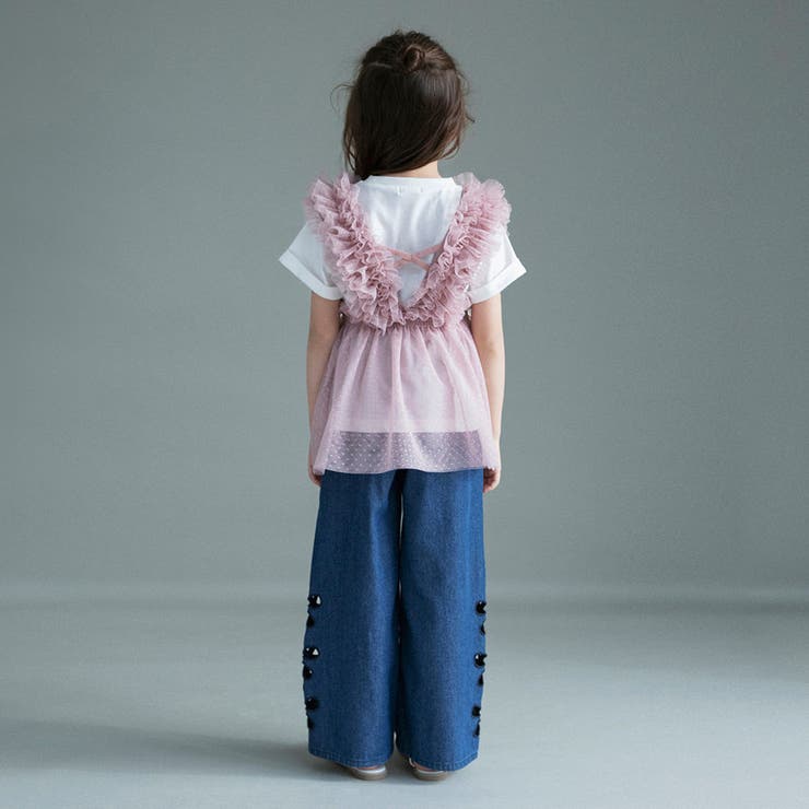 【WEB限定】お花カットモチーフデニムパンツ | ブランシェス | 詳細画像18 