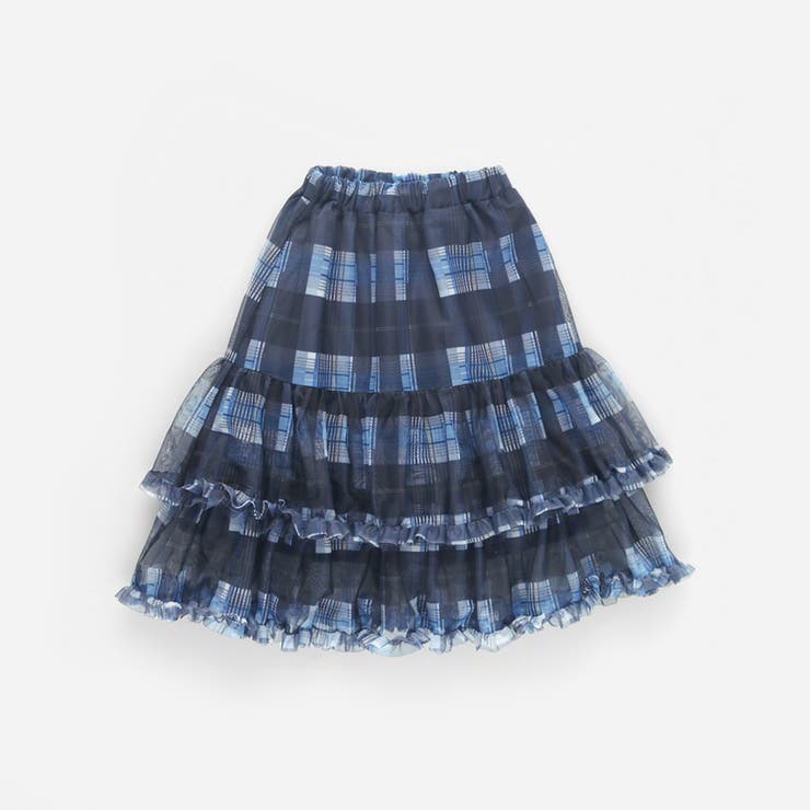 チェックチュールフリルティアードスカート | ブランシェス | 詳細画像12 