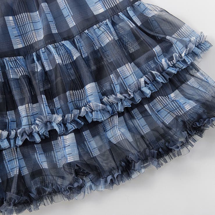 チェックチュールフリルティアードスカート | ブランシェス | 詳細画像16 