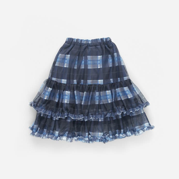 チェックチュールフリルティアードスカート | ブランシェス | 詳細画像17 