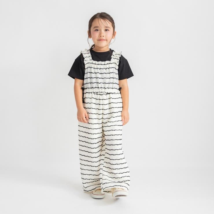 【おそろい】カットジャガードサロペット | ブランシェス | 詳細画像3 