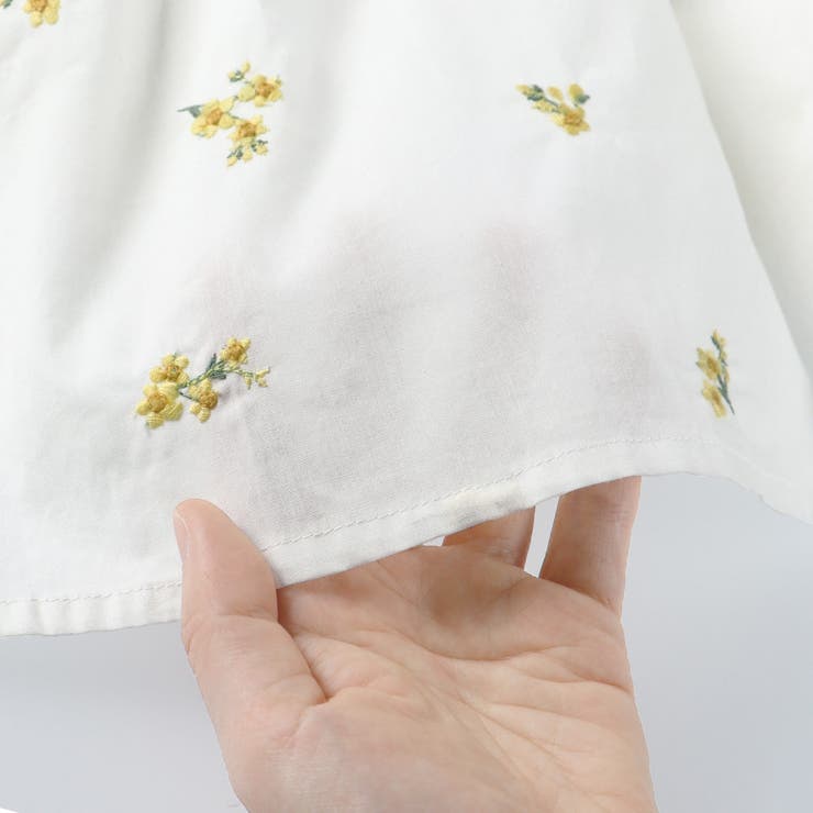 【おそろい】花刺しゅうワンピース キッズ 女の子 | ブランシェス | 詳細画像14 