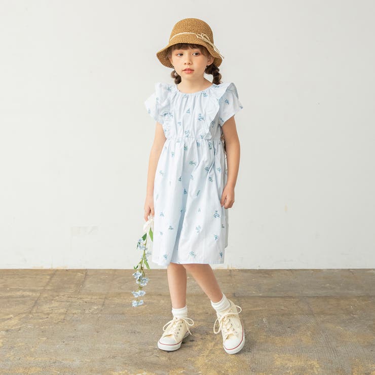 【おそろい】花刺しゅうワンピース キッズ 女の子 | ブランシェス | 詳細画像19 