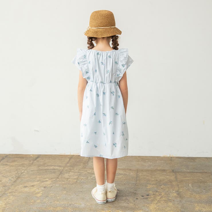 【おそろい】花刺しゅうワンピース キッズ 女の子 | ブランシェス | 詳細画像22 
