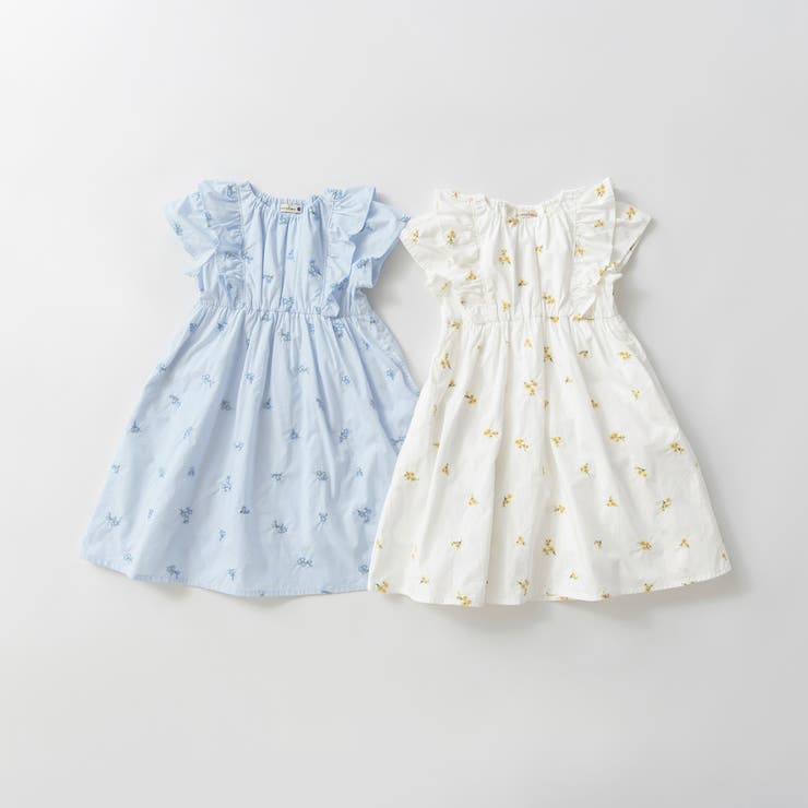 【おそろい】花刺しゅうワンピース キッズ 女の子 | ブランシェス | 詳細画像27 