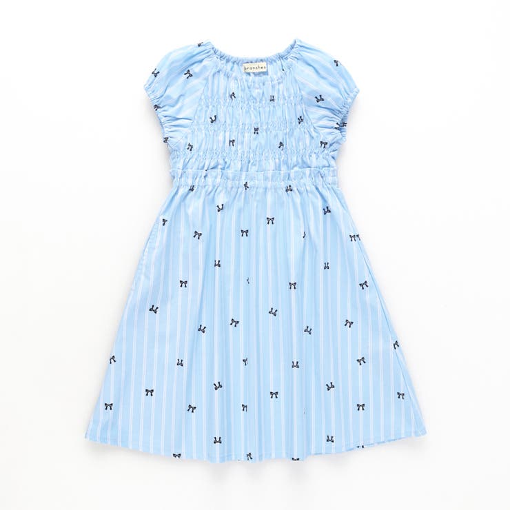 【ときめきワンピース】シャーリング半袖ワンピース | ブランシェス | 詳細画像2 