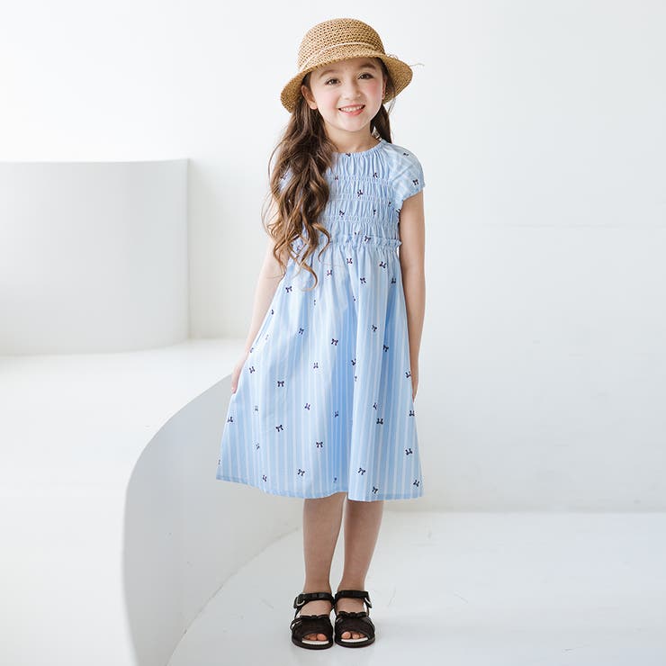 【ときめきワンピース】シャーリング半袖ワンピース | ブランシェス | 詳細画像3 