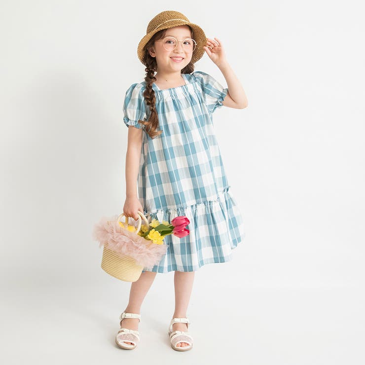 【おそろい】ブロックチェックワンピース | ブランシェス | 詳細画像4 
