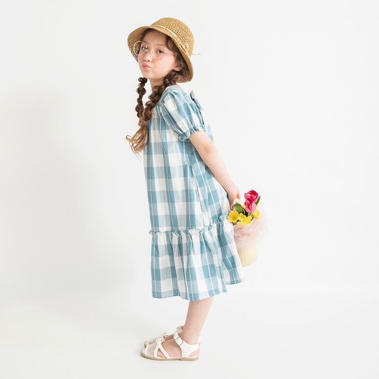 【おそろい】ブロックチェックワンピース | ブランシェス | 詳細画像6 