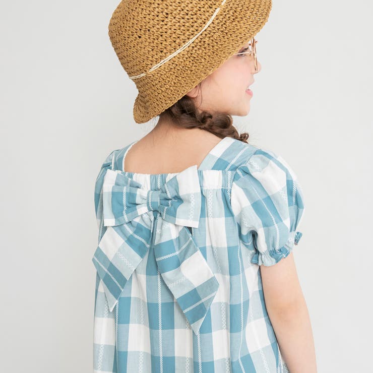 【おそろい】ブロックチェックワンピース | ブランシェス | 詳細画像9 