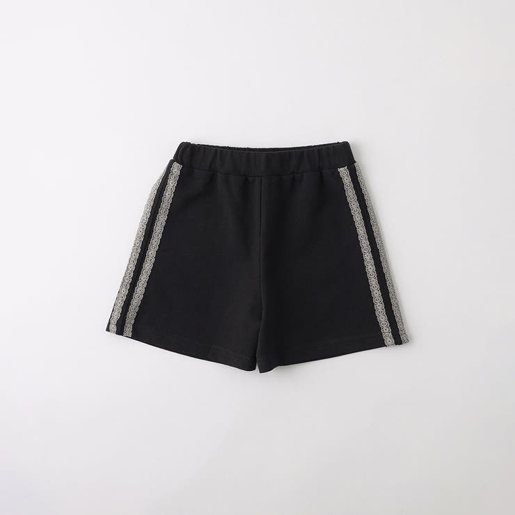 ブラック | サイドレースショートパンツ | ブランシェス
