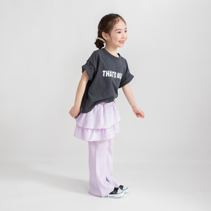 フリル付きカットフレアパンツ | ブランシェス | 詳細画像7 