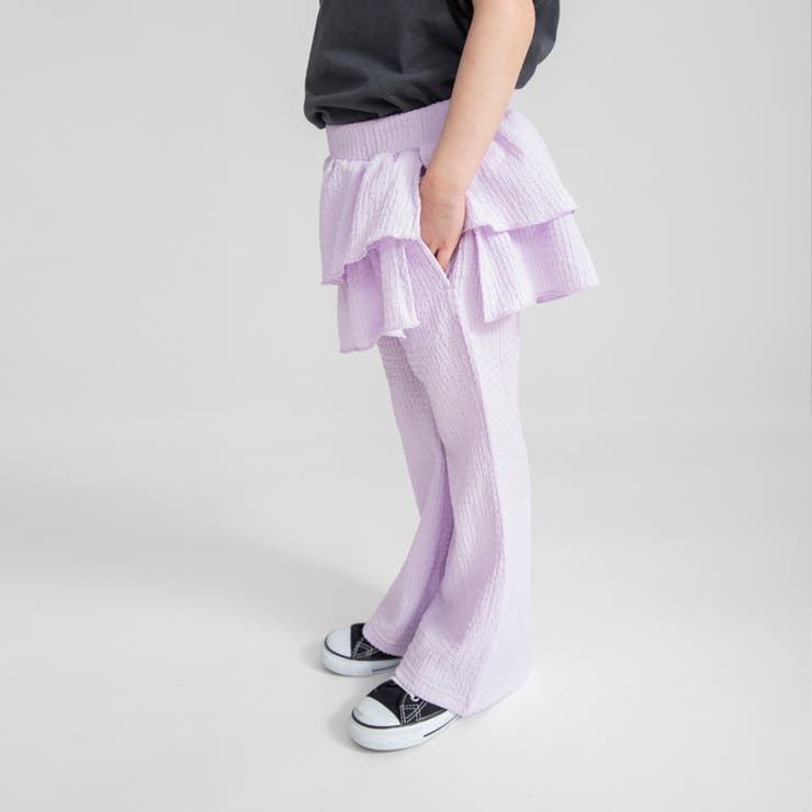 フリル付きカットフレアパンツ | ブランシェス | 詳細画像8 