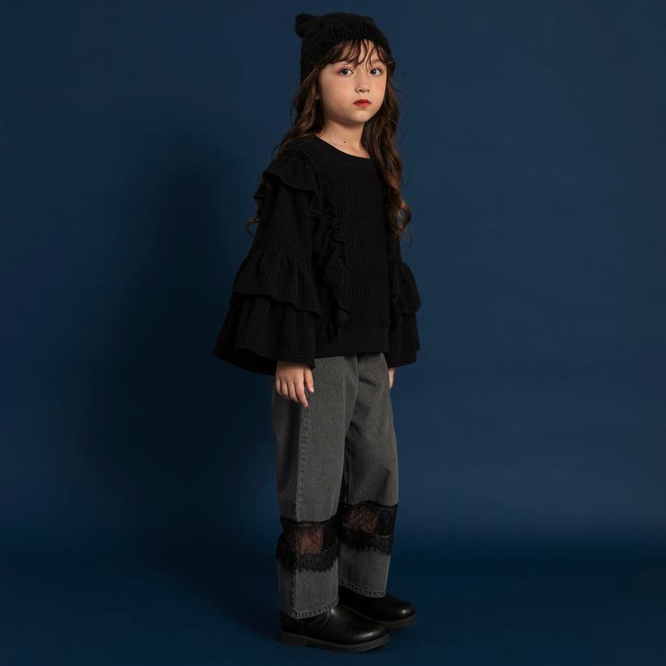 【WEB限定】ボリュームフリルトレーナー 150cm リンクコーデ | ブランシェス | 詳細画像19 
