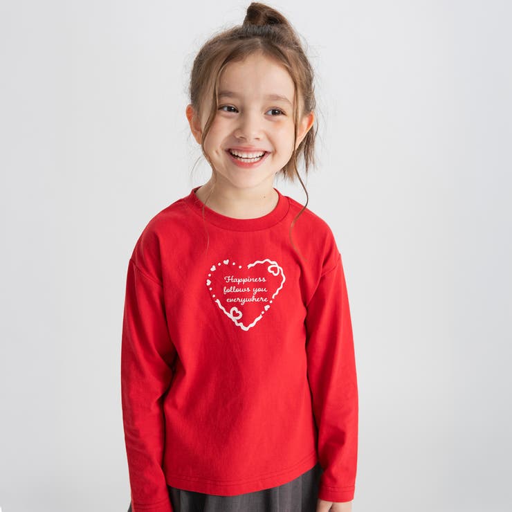 レッド | 【ブランシェスmini】アソート長袖Tシャツ 130cm 通園 通学 | ブランシェス