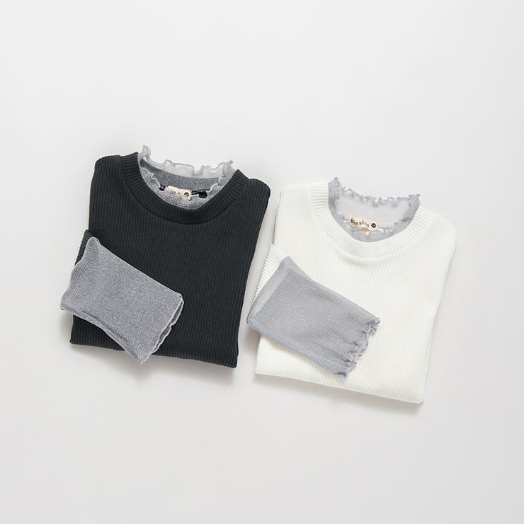 ラメチュール切替長袖Tシャツ 150cm ジュニア インナー | ブランシェス | 詳細画像18 