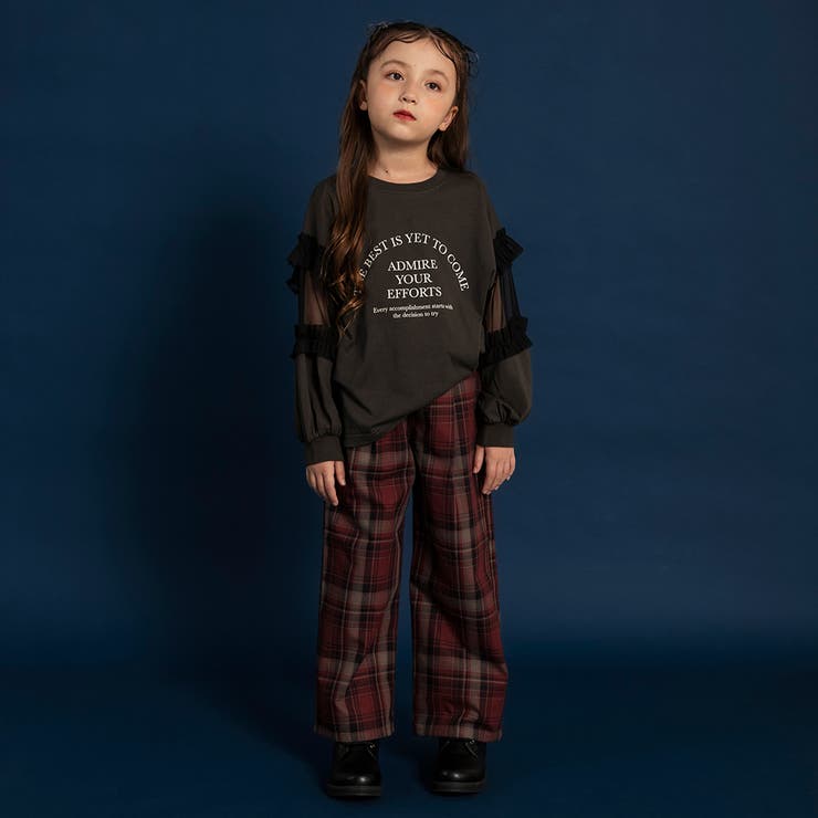 【WEB限定】チュール切替長袖Tシャツ 150cm リンクコーデ | ブランシェス | 詳細画像21 