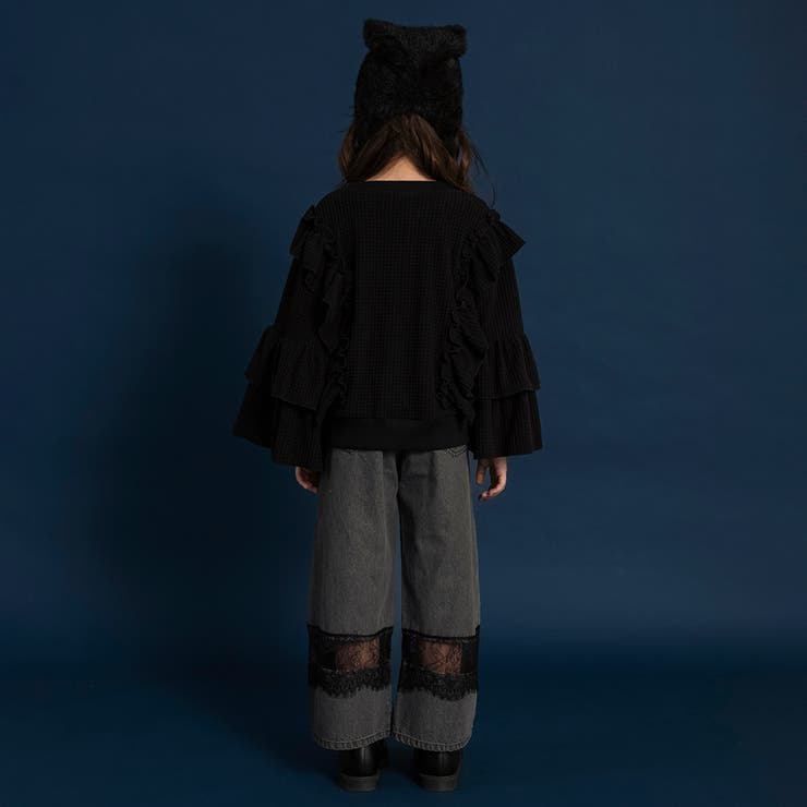 【WEB限定】レース切替ライトオンスデニムパンツ 150cm リンクコーデ | ブランシェス | 詳細画像20 